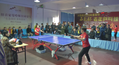 大悟举办2020年重阳节“石花杯”老年乒乓球赛