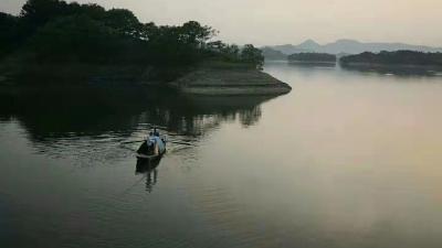 【美景共赏】大悟九房沟省级湿地公园日落风景