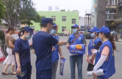 云梦县深入小区开展消防宣传活动