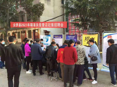 稳生产、保就业、促增收——曾店镇春季精准扶贫赶集招聘会场面火爆