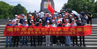 云梦丨缅怀革命先烈 传承红色基因--云梦县自来水公司党支部开展党史学习教育