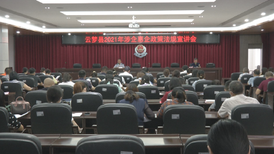 云梦县2021年涉企惠企政策法规宣讲会召开