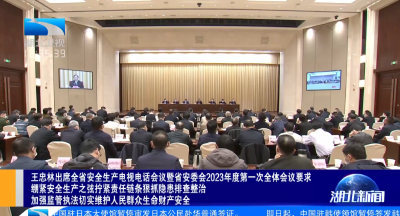 王忠林出席全省安全生产电视电话会议暨省安委会2023年度第一次全体会议
