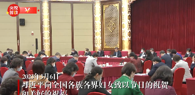 独家视频丨习近平向全国各族各界妇女致以节日的祝贺和美好的祝福