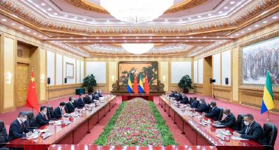 习近平同加蓬总统邦戈举行会谈