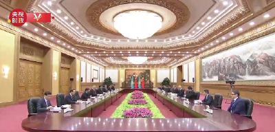 独家视频丨习近平会见哈萨克斯坦总统托卡耶夫