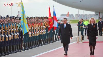 一见·习主席抵达！莫斯科隆重迎接“尊贵的好朋友”