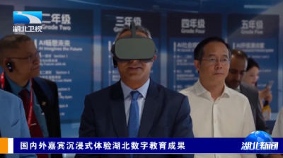 聚焦2025世界数字教育大会丨国内外嘉宾沉浸式体验湖北数字教育成果