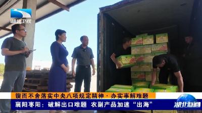 锲而不舍落实中央八项规定精神·办实事解难题丨襄阳枣阳：破解出口难题 农副产品加速“出海”