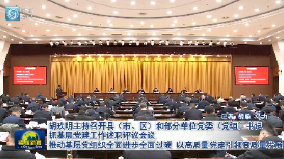胡玖明主持召开县（市、区）和部分单位党委（党组）书记抓基层党建工作述职评议会议 推动基层党组织全面进步全面过硬 以高质量党建引领高质量发展