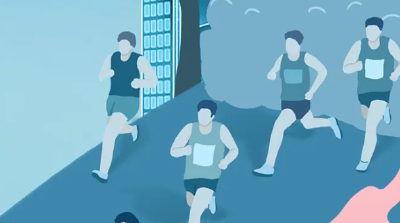 砰砰！武汉马拉松开跑，这次跑道变粉了丨 SVG 互动