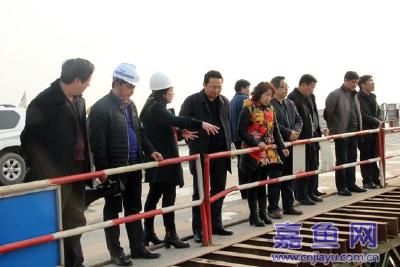 县人大视察督办嘉鱼长江大桥建设情况