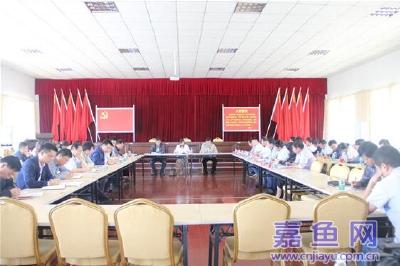 我县召开支部主题党日规范化建设现场会