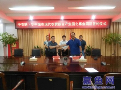 中农联控股有限公司拟在我县兴建农贸综合产业园