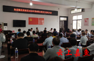 鱼岳镇北街社区：开展“党课开讲啦”活动
