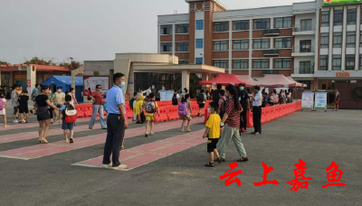 开学啦！全县中小学生错峰入校