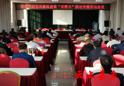 潘家湾镇开展党风廉政建设宣教月专题学习活动
