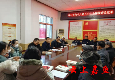 陆溪镇组织开展学习贯彻十九届五中全会精神活动