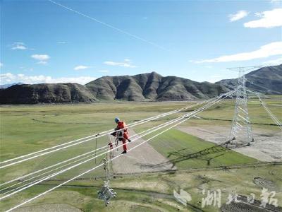 世界海拔最高超高压输电线路投运 鄂电“铁军”参与建设 