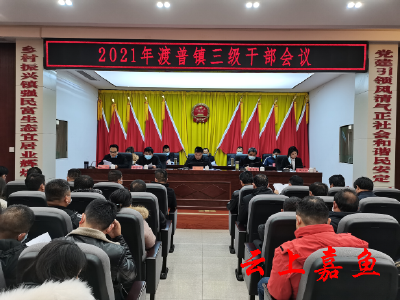 渡普镇召开三级干部会议