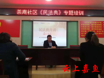 茶庵社区开展《民法典》宣讲学习活动