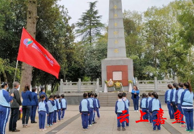 茶庵幼儿园开展清明祭扫活动
