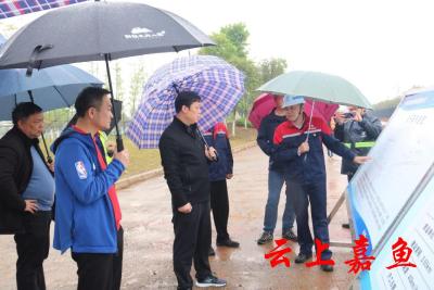 王永调研我县城市基础设施工程建设项目