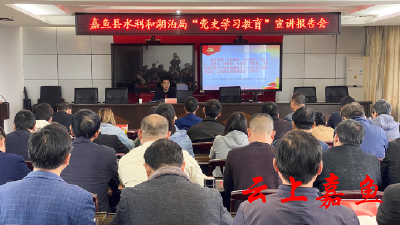 县水利和湖泊局举行“党史学习教育”宣讲报告会