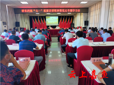 潘家湾镇召开“七一”重要讲话精神暨党史专题学习会