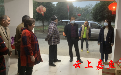 高铁岭镇看望慰问福利院老人