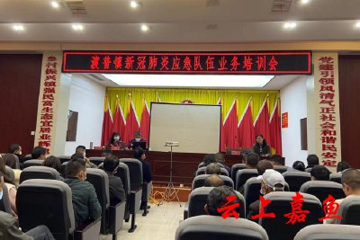 渡普镇召开新冠肺炎应急队伍业务培训会