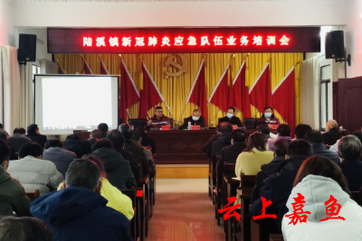 陆溪镇组织开展新冠肺炎应急队伍业务培训会