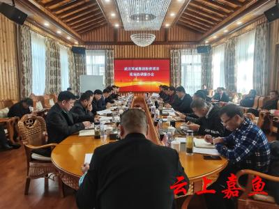 我县召开武汉军威集团投资项目现场协调督办会
