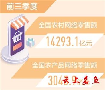 农村网络零售额同比增长16.3%