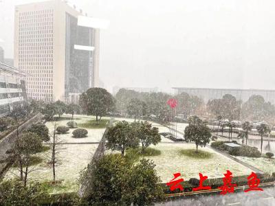 武汉，下雪了！湖北暴雪预警又来了 