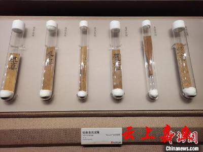 327件甘肃出土简牍文物在长沙展出 