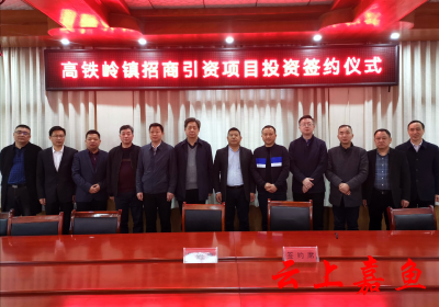 高铁岭镇举行招商引资项目投资签约仪式