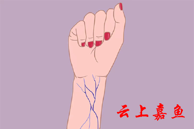 光让血管呈现蓝色