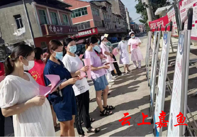 【文明嘉鱼】潘家湾镇禁毒宣传进社区