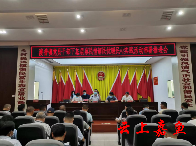 【下基层察民情解民忧暖民心】渡普镇召开党员干部下基层察民情解民忧暖民心实践活动部署推进会