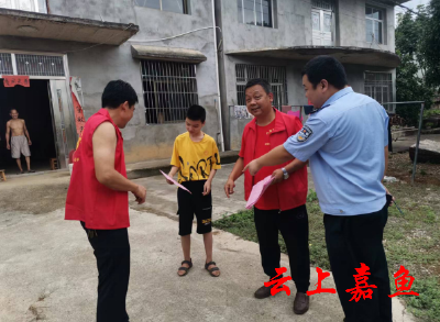 【文明嘉鱼】高铁岭镇扎实开展防溺水安全教育入户宣传