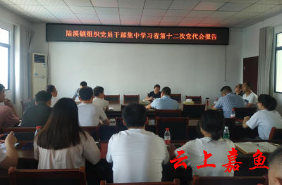 陆溪镇组织学习省第十二次党代会精神