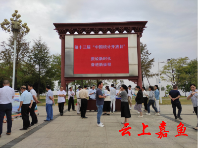 嘉鱼县举行第十三届“中国统计开放日”活动启动仪式