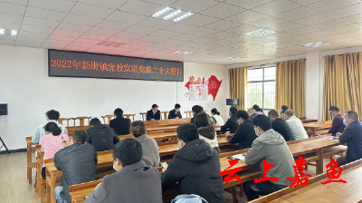 【学习贯彻】新街镇举办入党积极分子培训班 深入学习贯彻党的二十大精神  