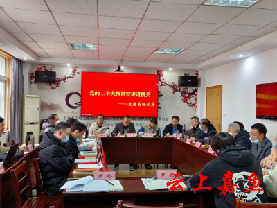 【宣讲进行时】嘉鱼县统计局召开党的二十大精神宣讲会