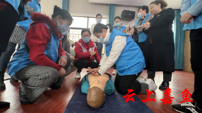 【文明嘉鱼】嘉鱼县红十字会组织开展应急救护员培训活动