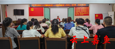 鱼岳镇茶庵社区：学习贯彻党的二十大精神