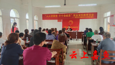 【文明嘉鱼】鱼岳镇西街社区：人人讲安全 个个会应急