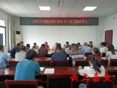陆溪镇召开扫黄打非工作专题部署会