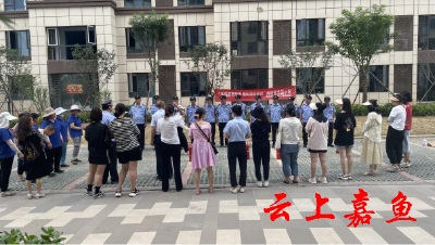 【文明嘉鱼】鱼岳镇南街社区新时代文明实践站开展消防安全进小区活动